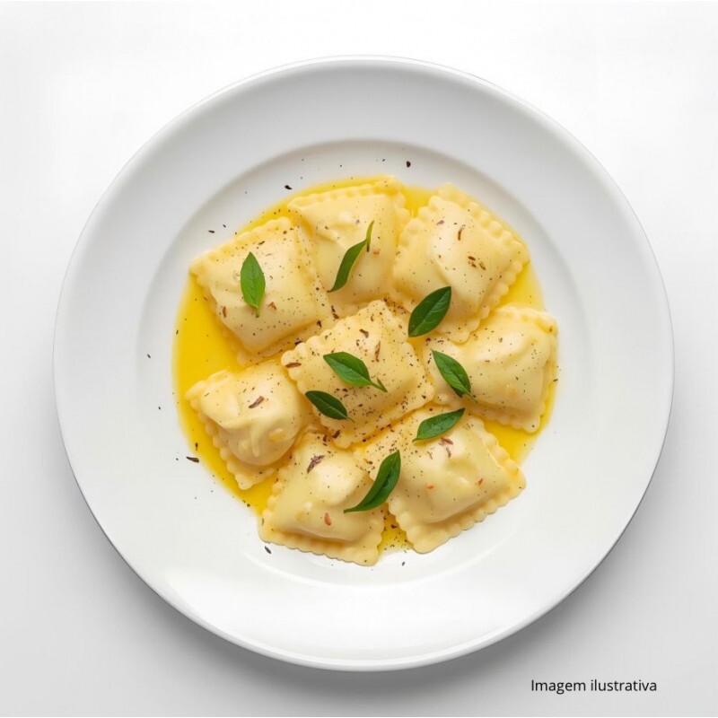 RAVIOLI DE QUEIJO MEIA CURA COM LIMÃO SICILIANO